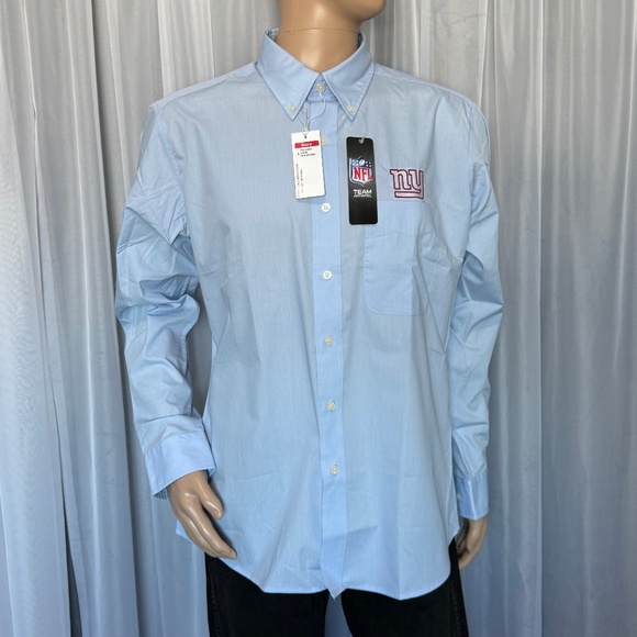ANTIGUA NFL Team Apparel New York Giants Full-Button Front Shirt (Size L) - Picture 4 of 15